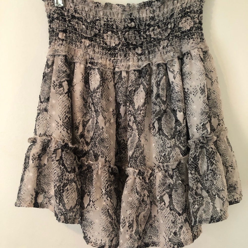 Altard State animal/snake print skirt
